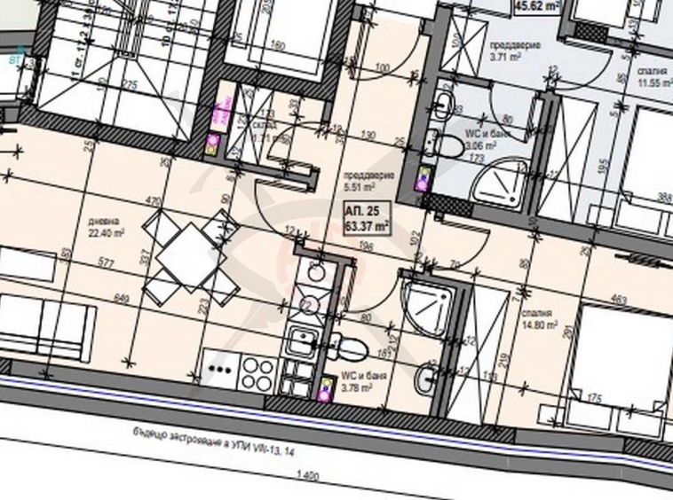 Двустаен апартамент в София, Банишора - 72 кв.м за 2314 €/кв.м - Снимка #1