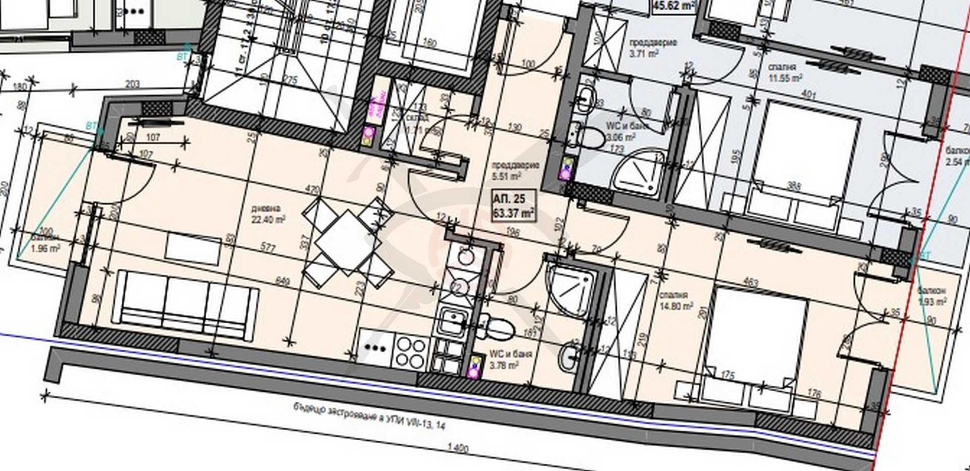 Двустаен апартамент в София, Банишора - 72 кв.м за 2314 €/кв.м - Снимка #1