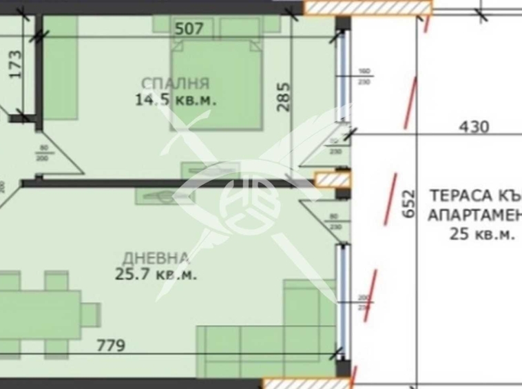 Двустаен апартамент в Варна, м-т Пчелина - 97 кв.м за 815 €/кв.м - Снимка #1