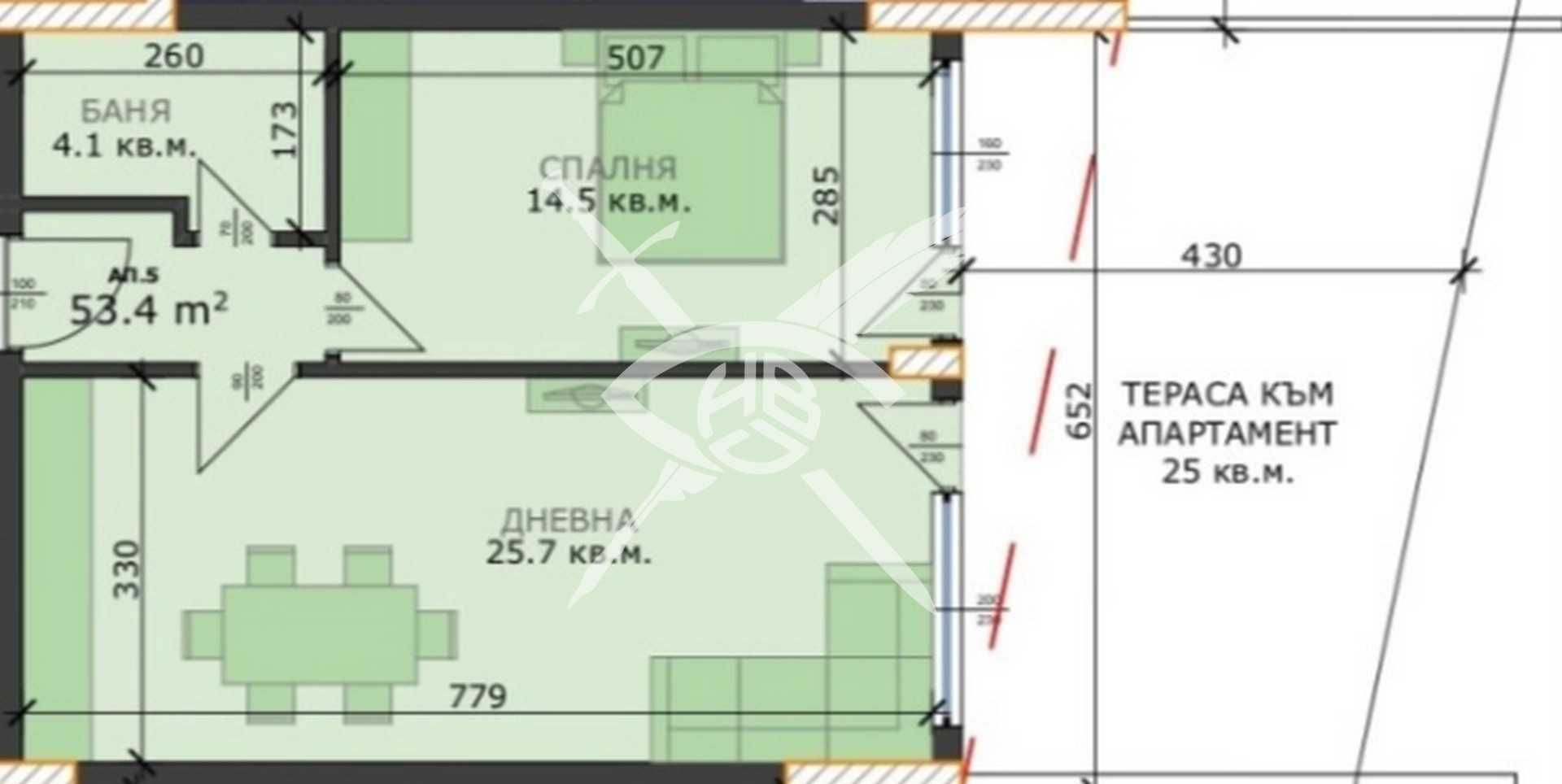 Двустаен апартамент в Варна, м-т Пчелина - 97 кв.м за 815 €/кв.м - Снимка #1