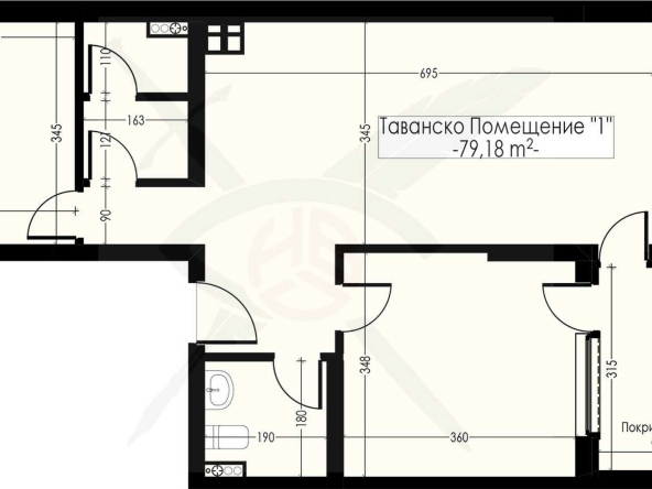 Ателие в Варна, Възраждане 1 - 97 кв.м за 1195 €/кв.м - Снимка #1