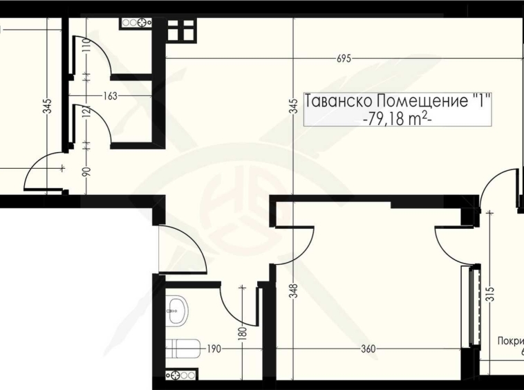 Ателие в Варна, Възраждане 1 - 97 кв.м за 1195 €/кв.м - Снимка #1