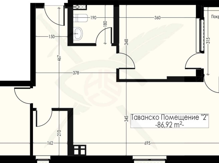 Ателие в Варна, Възраждане 1 - 107 кв.м за 1190 €/кв.м - Снимка #1