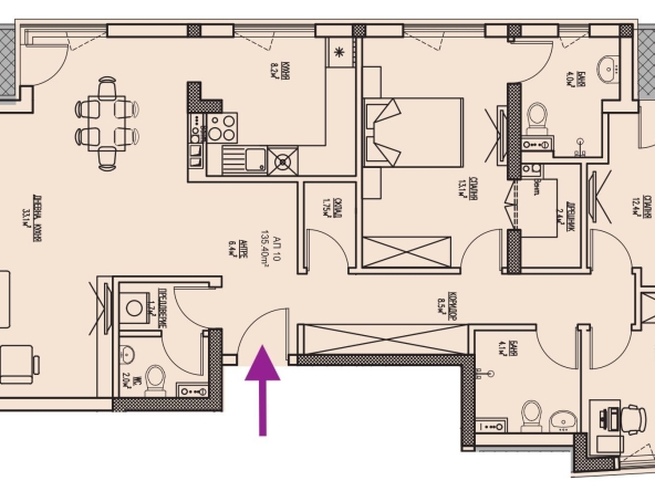 Многостаен апартамент в София, Център - 159 кв.м за 1601 €/кв.м - Снимка #1