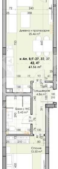 Двустаен апартамент в Пловдив, Кючук Париж - 73 кв.м за 769 €/кв.м - Снимка #1
