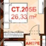 Едностаен апартамент в Бургас, Сарафово - 26 кв.м за 1616 €/кв.м - Снимка #1