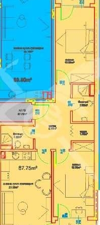 Тристаен апартамент в Бургас, Меден рудник - зона А - 103 кв.м за 503 €/кв.м - Снимка #1