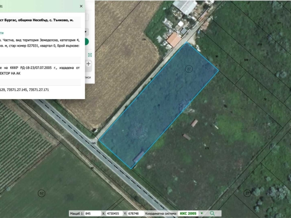 Парцел в к.к. Слънчев бряг - 4847 кв.м за 29 €/кв.м - Снимка #1