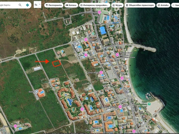 Парцел в Несебър - 2043 кв.м за 120 €/кв.м - Снимка #1