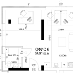 Двустаен апартамент в София, в.з. Киноцентъра 3 част - 55 кв.м за 1980 €/кв.м - Снимка #1