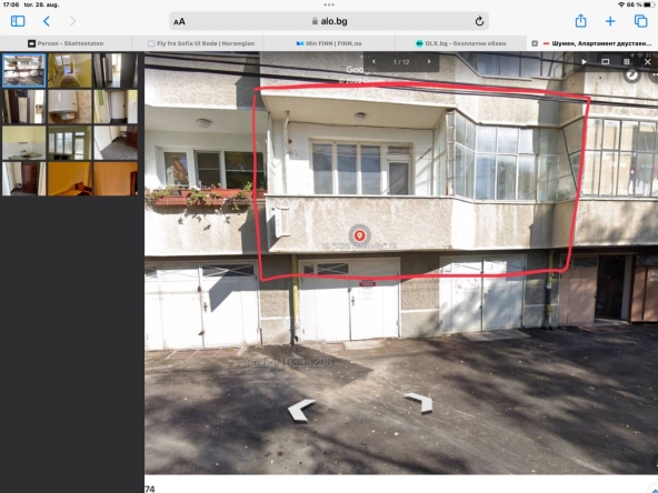 Дава се под наем Двустаен апартамент в Шумен, Болницата - 48 кв.м за 153 € - Снимка #1