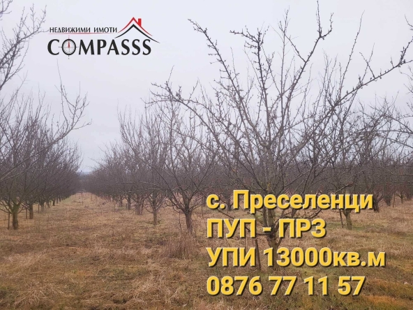 Парцел в с. Преселенци, Област Добрич - 13000 кв.м за 4 €/кв.м - Снимка #1