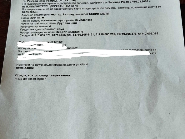 Парцел в Разград, Промишлена зона - Запад - 2001 кв.м за 2 €/кв.м - Снимка #1