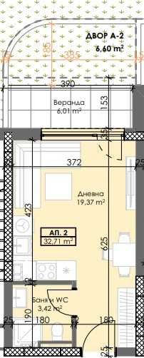 Едностаен апартамент в Пловдив, Тракия - 49 кв.м за 979 €/кв.м - Снимка #1