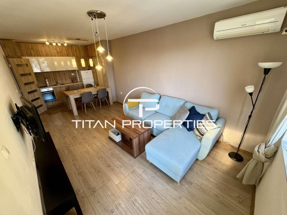 Дава се под наем Двустаен апартамент в Бургас, Меден рудник - зона В - 65 кв.м за 367.2 € - Снимка #1