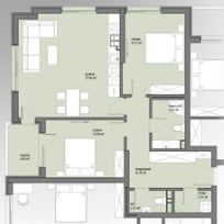 Тристаен апартамент в София, Малинова долина - 119 кв.м за 660 €/кв.м - Снимка #1