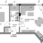 Двустаен апартамент в Варна, Владислав Варненчик - 66 кв.м за 1120 €/кв.м - Снимка #1