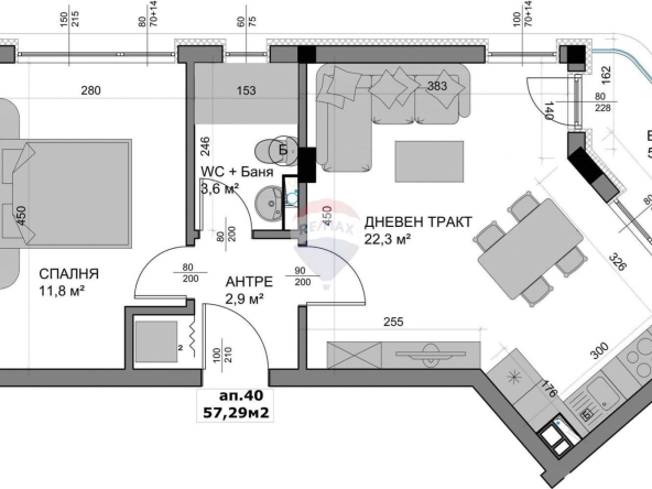 Двустаен апартамент в Варна, Владислав Варненчик - 66 кв.м за 1120 €/кв.м - Снимка #1