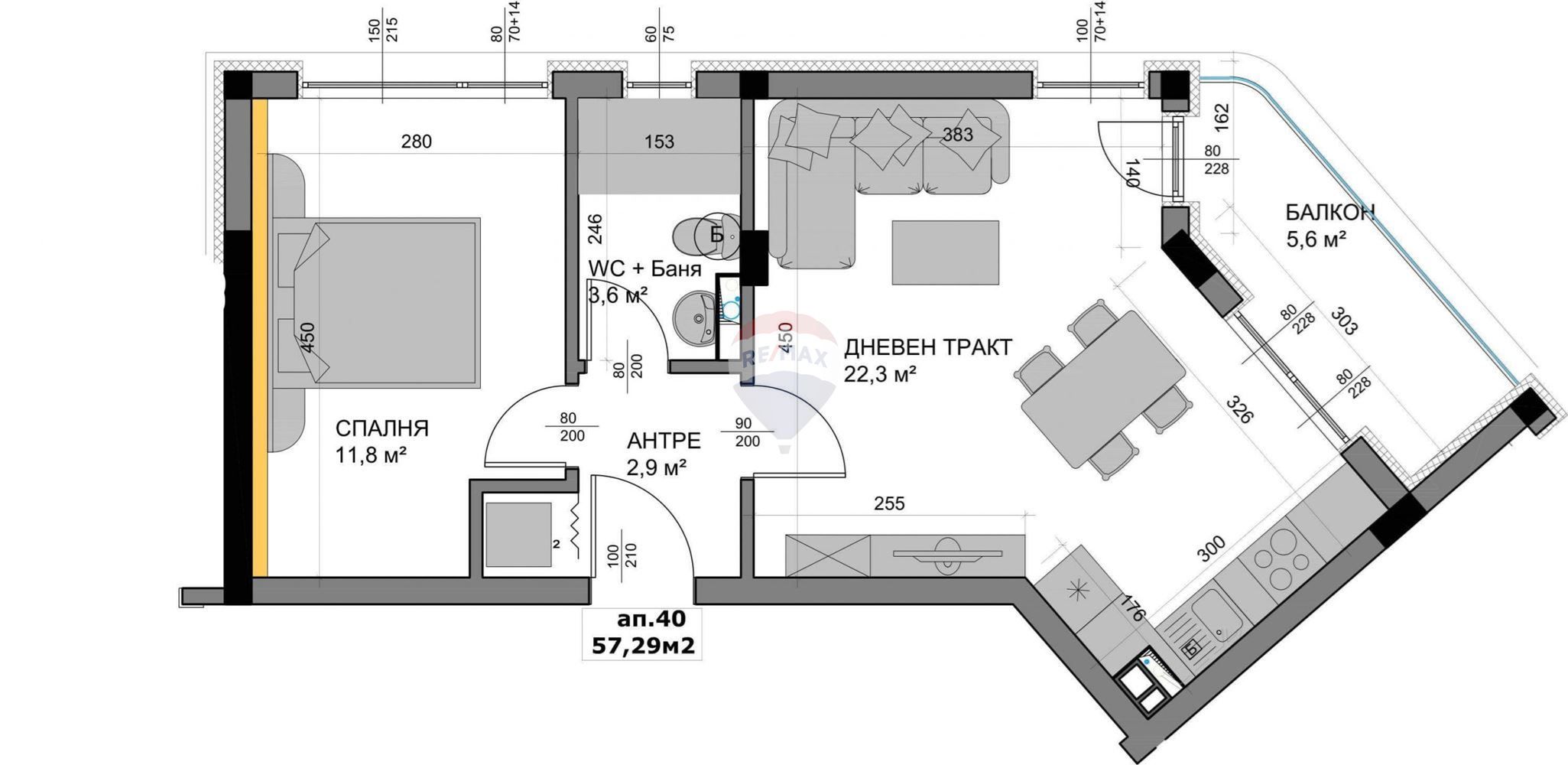Двустаен апартамент в Варна, Владислав Варненчик - 66 кв.м за 1120 €/кв.м - Снимка #1
