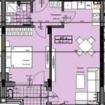 Двустаен апартамент в Пловдив, Кършияка - 69 кв.м за 1052 €/кв.м - Снимка #1