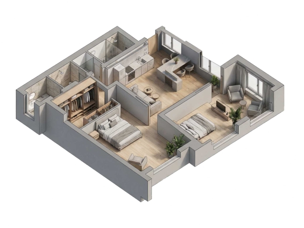 Тристаен апартамент в Чепеларе - 82 кв.м за 316 €/кв.м - Снимка #1