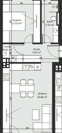 Двустаен апартамент в София, Малинова долина - 71 кв.м за 1952 €/кв.м - Снимка #1