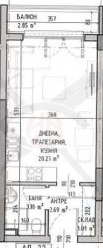 Едностаен апартамент в София, Малинова долина - 41 кв.м за 1708 €/кв.м - Снимка #1