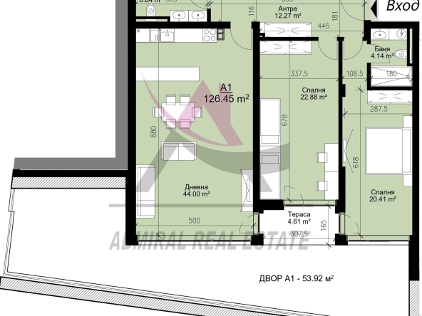 Тристаен апартамент в Варна, Бриз - 144 кв.м за 1948 €/кв.м - Снимка #1