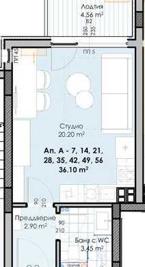 Едностаен апартамент в Пловдив, Кършияка - 36 кв.м за 624 €/кв.м - Снимка #1