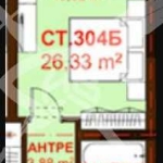 Едностаен апартамент в Бургас, Сарафово - 26 кв.м за 1616 €/кв.м - Снимка #1