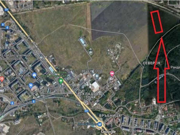 Парцел в София, Връбница 1 - 5400 кв.м за 17 €/кв.м - Снимка #1