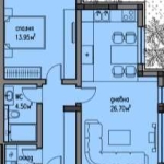 Двустаен апартамент в Пловдив, Христо Смирненски - 66 кв.м за 1137 €/кв.м - Снимка #1