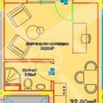 Едностаен апартамент в Бургас, Меден рудник - зона А - 37 кв.м за 607 €/кв.м - Снимка #1