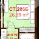 Едностаен апартамент в Бургас, Сарафово - 26 кв.м за 1616 €/кв.м - Снимка #1