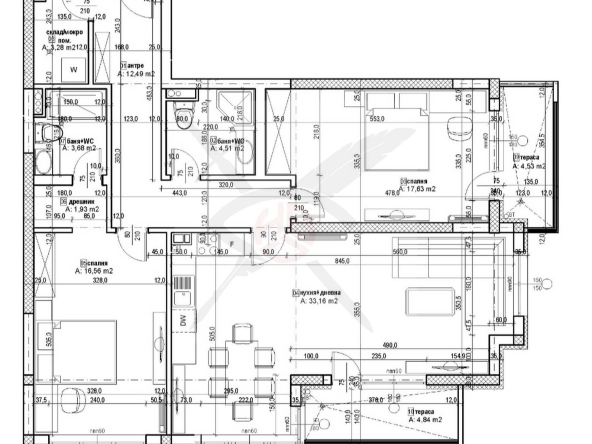 Тристаен апартамент в София, Кръстова вада - 140 кв.м за 2342 €/кв.м - Снимка #1