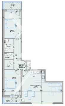 Тристаен апартамент в Пловдив, Христо Смирненски - 120 кв.м за 1154 €/кв.м - Снимка #1