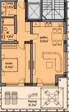 Двустаен апартамент в Пловдив, Христо Смирненски - 94 кв.м за 756 €/кв.м - Снимка #1