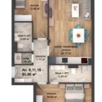 Тристаен апартамент в Пловдив, Кършияка - 107 кв.м за 1571 €/кв.м - Снимка #1