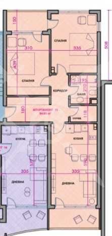 Тристаен апартамент в Поморие - 94 кв.м за 895 €/кв.м - Снимка #1