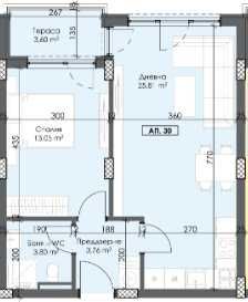 Двустаен апартамент в Пловдив, Тракия - 72 кв.м за 1050 €/кв.м - Снимка #1