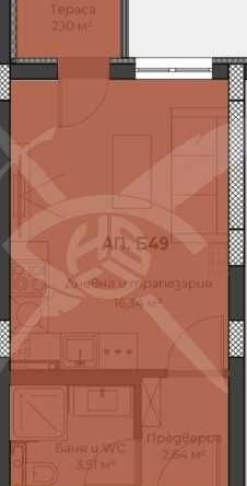 Дава се под наем Едностаен апартамент в Пловдив, Христо Смирненски - 36 кв.м за 63000 € - Снимка #1