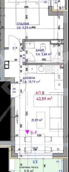 Двустаен апартамент в Бургас, Крайморие - 62 кв.м за 1205 €/кв.м - Снимка #1