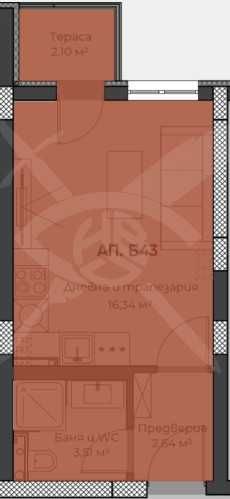 Дава се под наем Едностаен апартамент в Пловдив, Христо Смирненски - 35 кв.м за 51500 € - Снимка #1