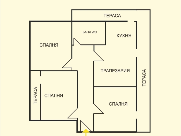 Многостаен апартамент в Търговище, Център - 130 кв.м за 442 €/кв.м - Снимка #1