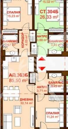 Тристаен апартамент в Бургас, Сарафово - 85 кв.м за 1577 €/кв.м - Снимка #1