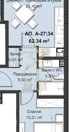 Двустаен апартамент в Пловдив, Христо Смирненски - 78 кв.м за 1301 €/кв.м - Снимка #1