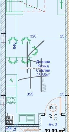 Ателие в Варна, Възраждане 1 - 45 кв.м за 1200 €/кв.м - Снимка #1