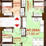 Тристаен апартамент в Бургас, Сарафово - 85 кв.м за 1577 €/кв.м - Снимка #1