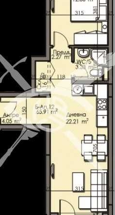 Двустаен апартамент в Бургас, Изгрев - 65 кв.м за 1217 €/кв.м - Снимка #1