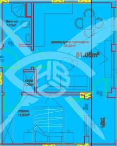 Двустаен апартамент в Бургас, Меден рудник - зона А - 59 кв.м за 459 €/кв.м - Снимка #1